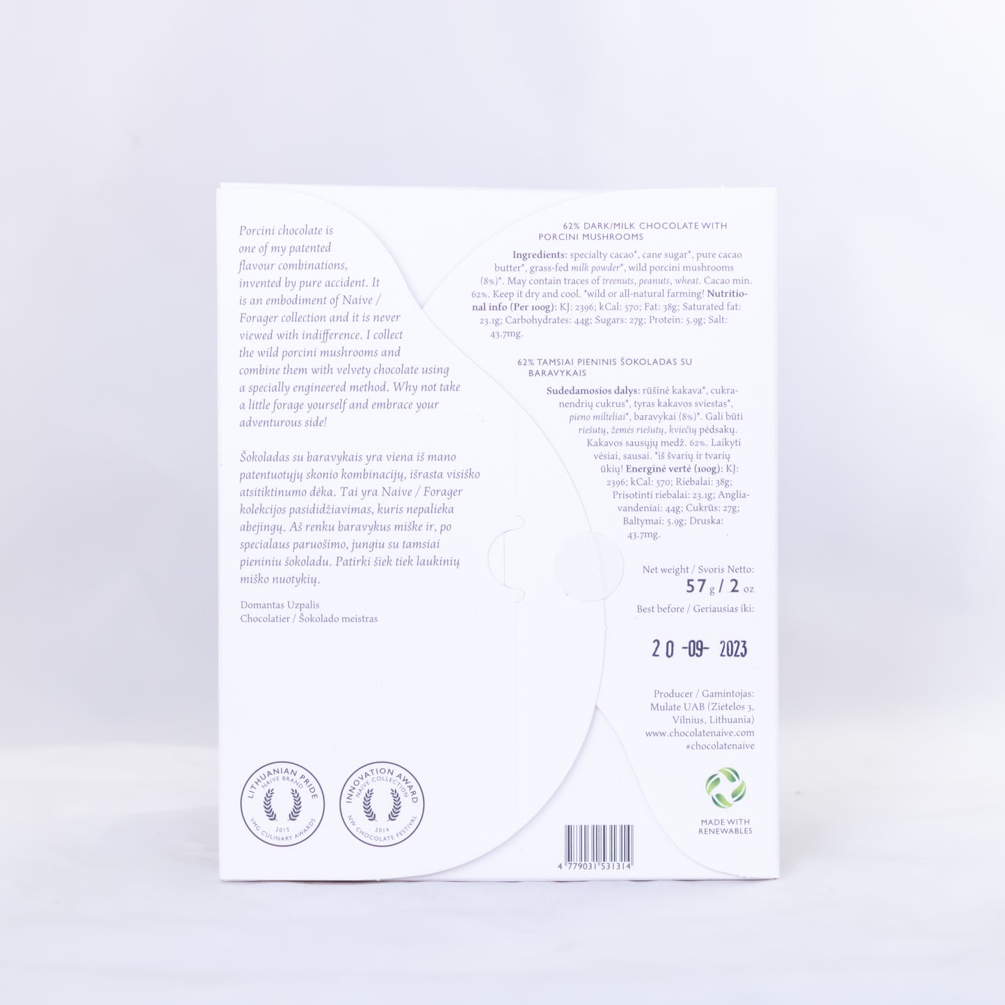 Naive - Porcini Dark Milk Mini