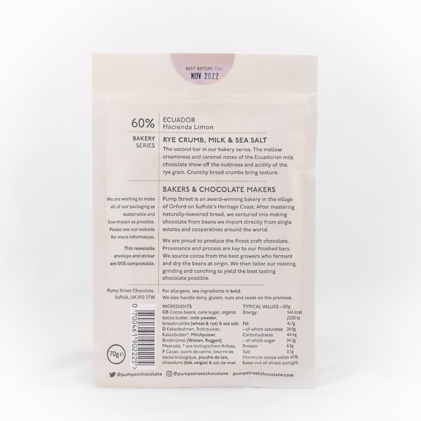 Pump Street - Rye Milk Sea Salt