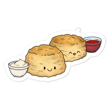 Cute Scones with Jam Sticker